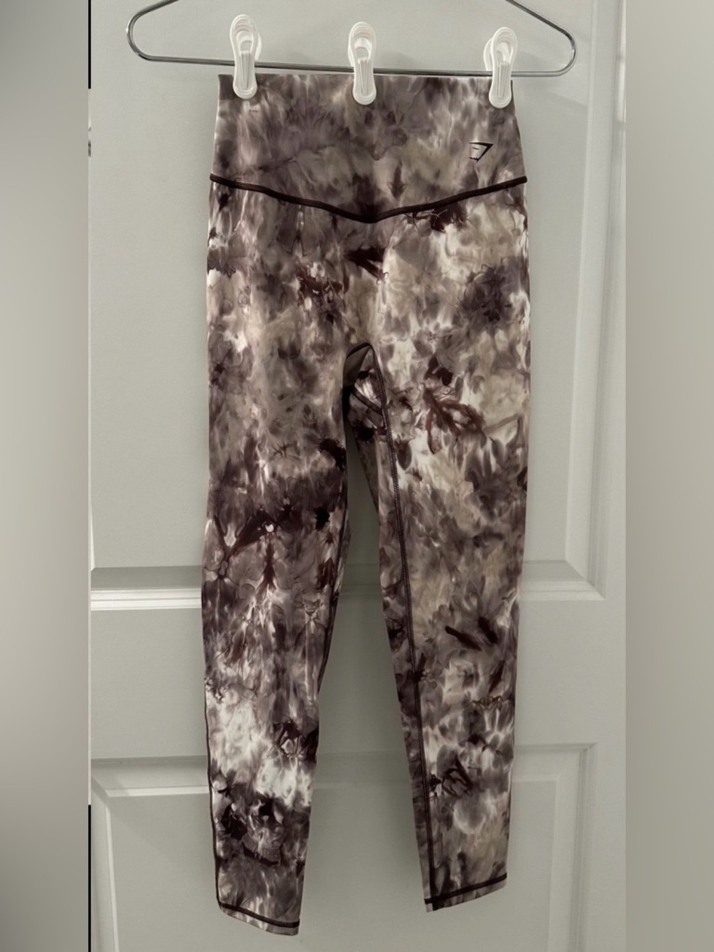 GYMSHARK ELEVATE LEGGINGS | CEMENT BROWN DYE | M